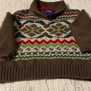Genuine kids  Oshkosh Knit Sweater with Colorful Patterns.